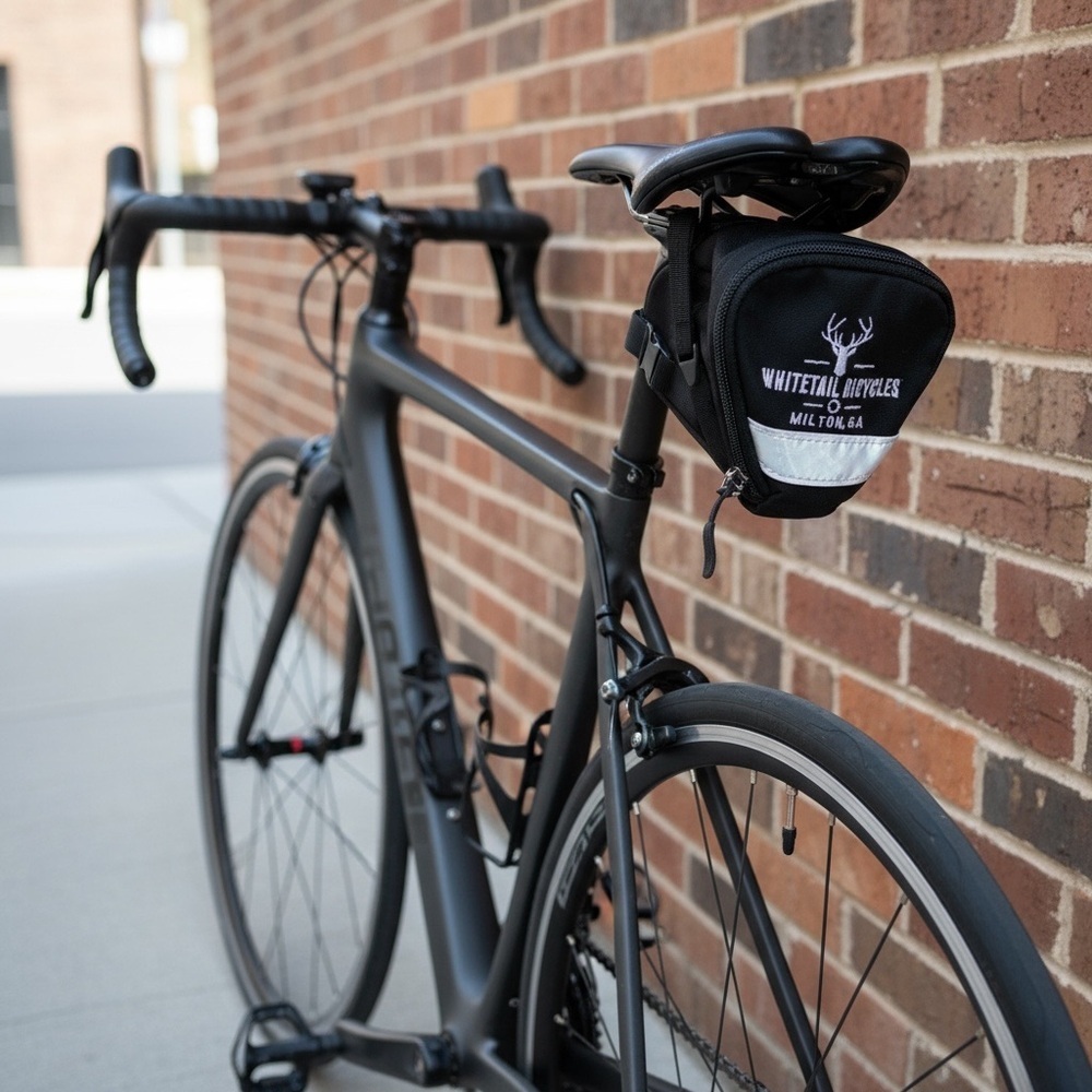 Whitetail Bicycles Waterproof Saddle Bag Black Reflective Cycling Gear New‎